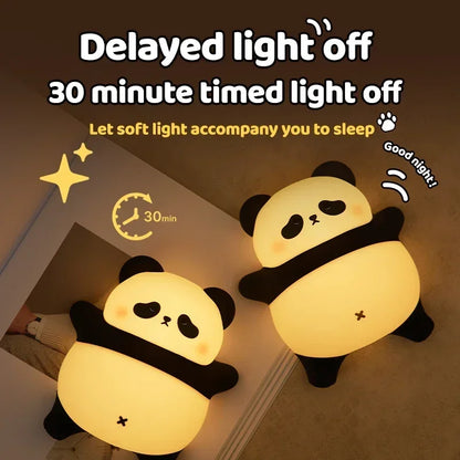 PandaGlow Soft Silicone Night Light