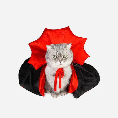 Spooky Paws Vampire Cloak for Cats & Small Dogs