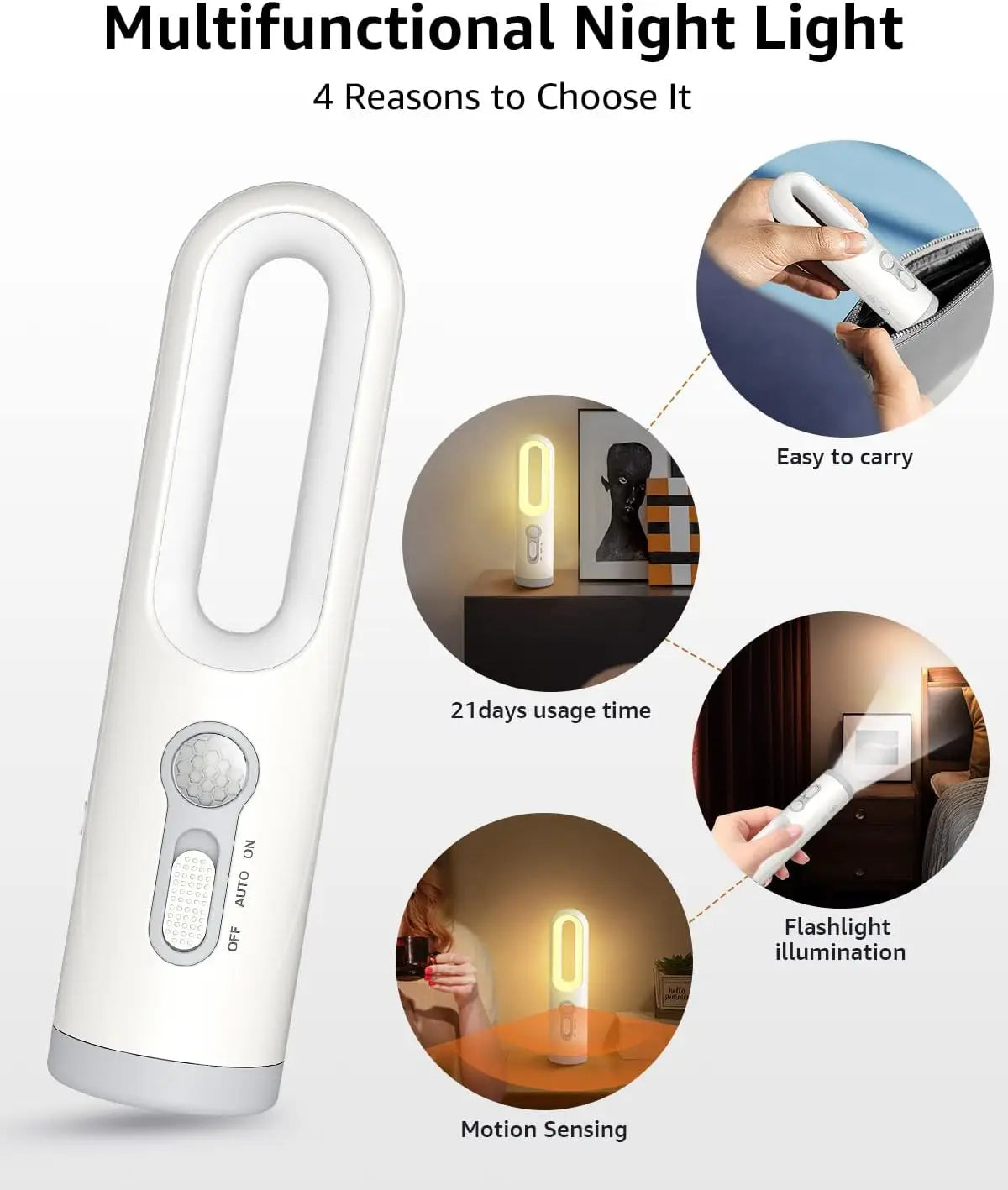 GlowGuard Night Light Multi Use