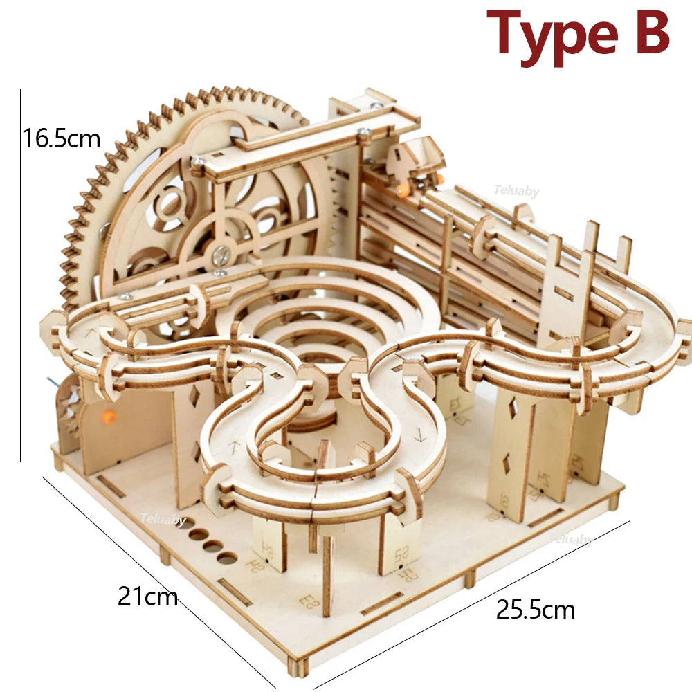 Ingenious Marble Maze: 3D Wooden Puzzle Kit