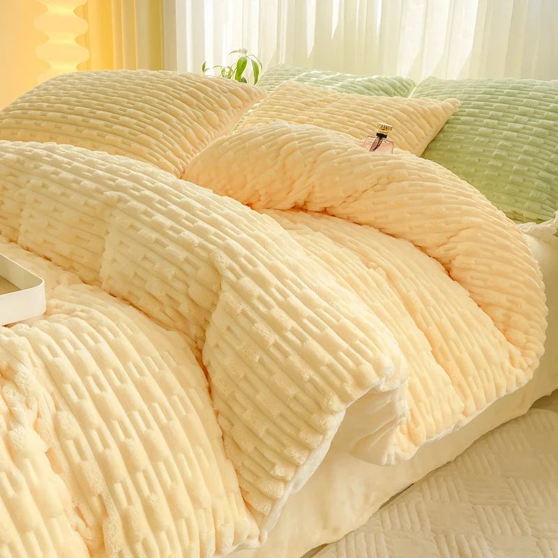 Luxurious Velvet Dreams Warm Quilt Duvet Cover