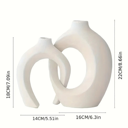 ScandiHollow Ceramic Vase Set