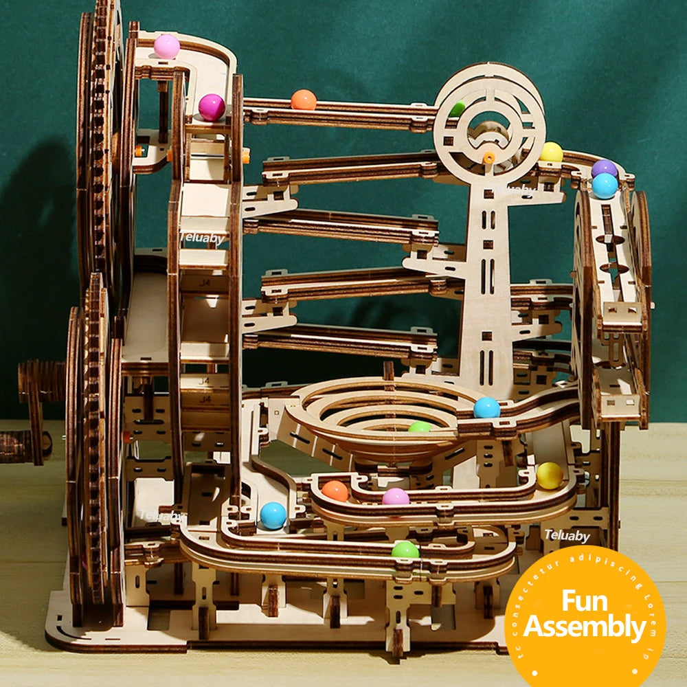 Ingenious Marble Maze: 3D Wooden Puzzle Kit