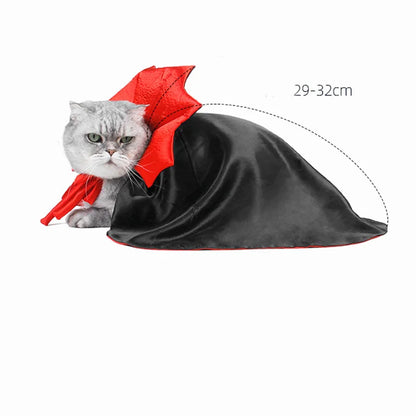 Spooky Paws Vampire Cloak for Cats & Small Dogs