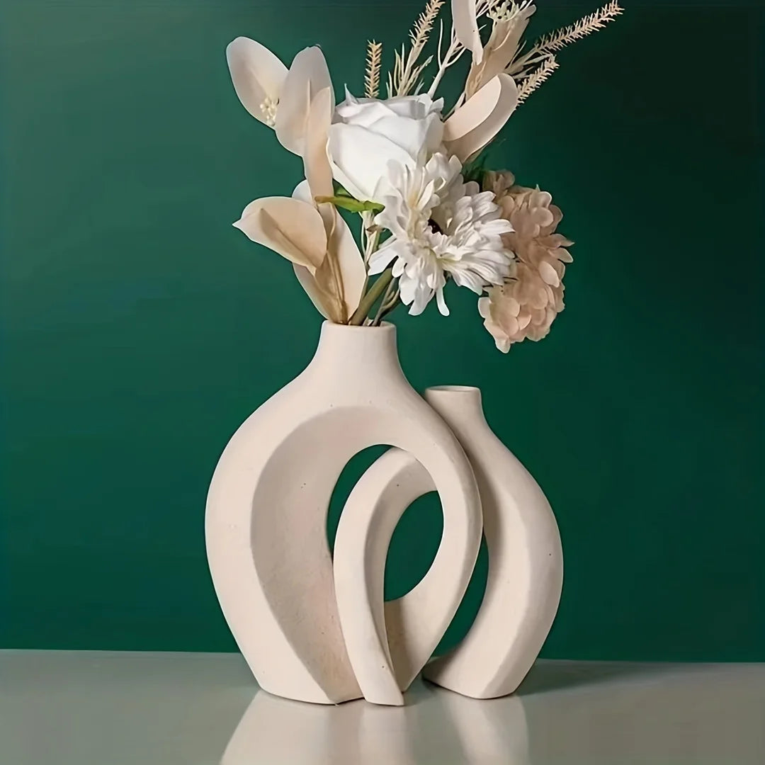 ScandiHollow Ceramic Vase Set