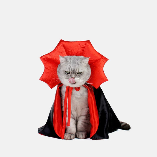 Spooky Paws Vampire Cloak for Cats & Small Dogs