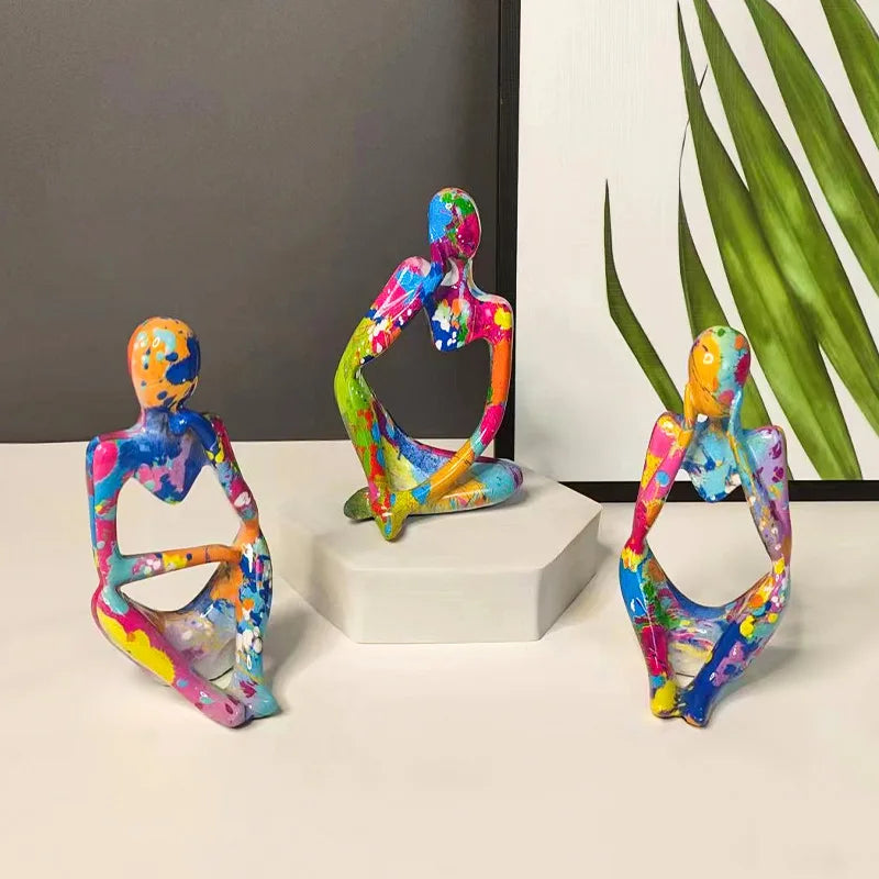 Vibrant Resin Sculpture