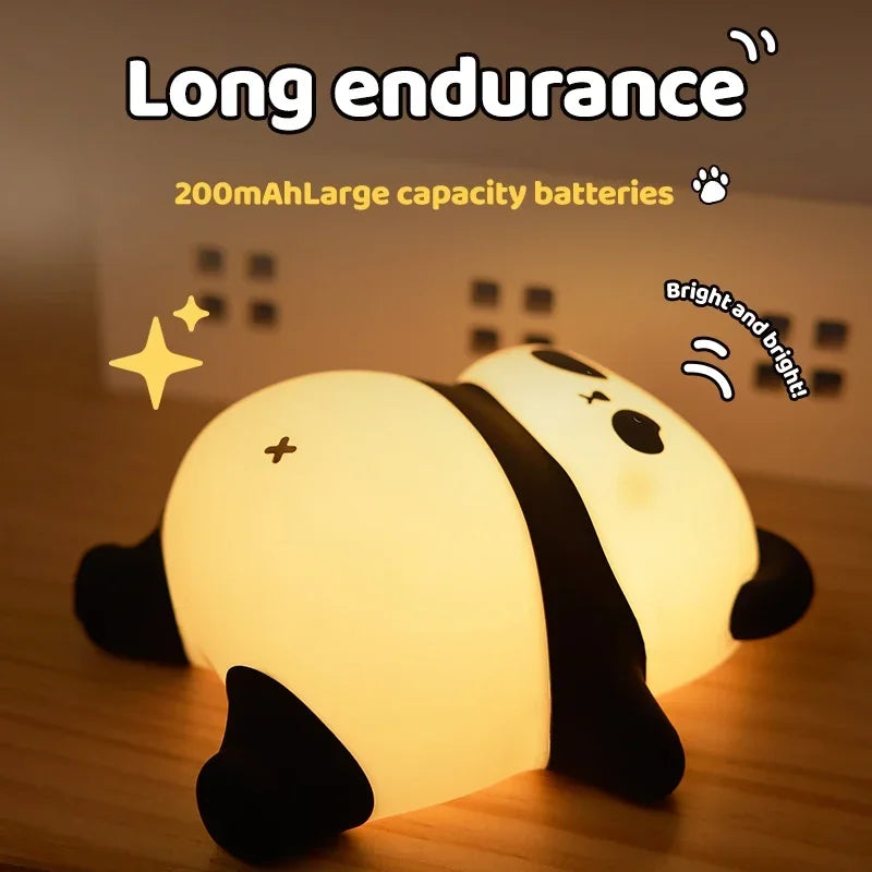 PandaGlow Soft Silicone Night Light