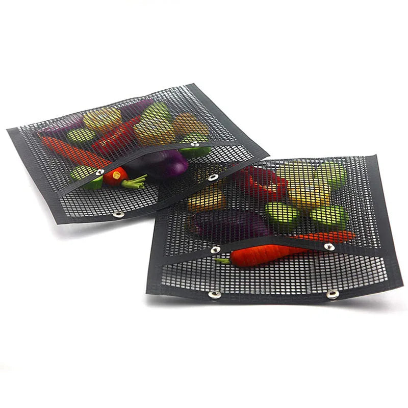 GrillMaster Non-Stick Reusable BBQ Mesh Bags