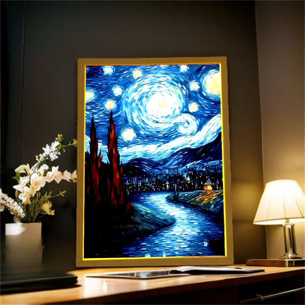 Master Piece Starry Night LED Art Frame