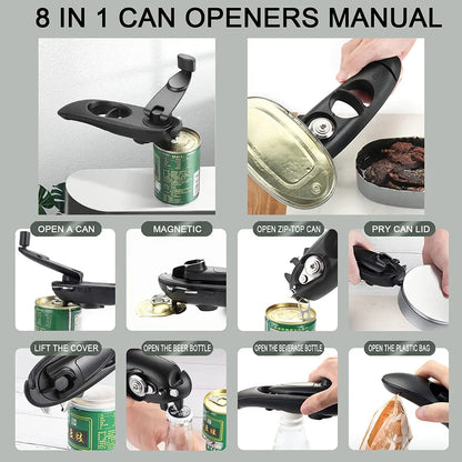 The Ultimate 8-in-1 Can Bottle Opener